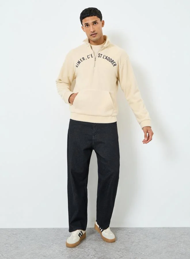 ستايلي سويتر فليس مطرز